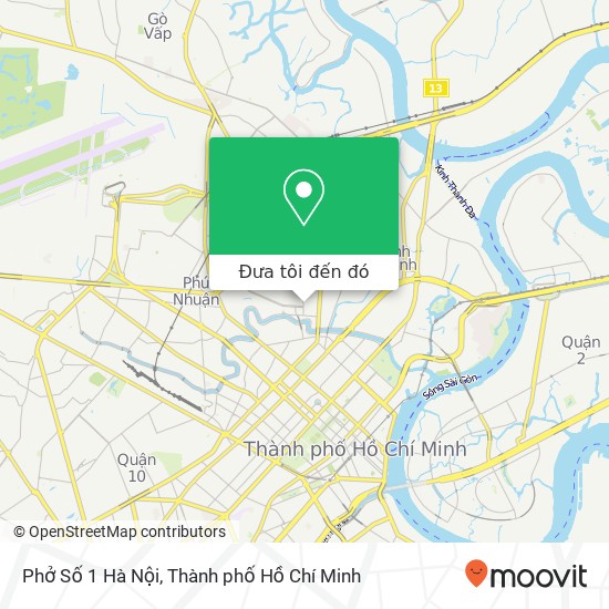 Bản đồ Phở Số 1 Hà Nội, ĐƯỜNG Vạn Kiếp Quận Bình Thạnh, Thành Phố Hồ Chí Minh