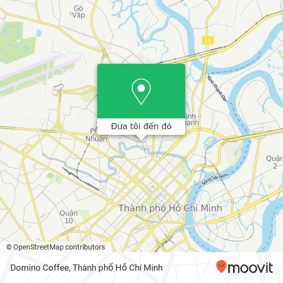 Bản đồ Domino Coffee, ĐƯỜNG Phan Xích Long Quận Bình Thạnh, Thành Phố Hồ Chí Minh