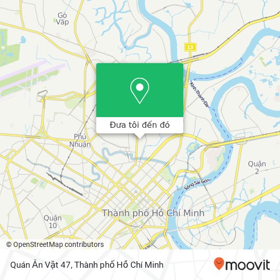 Bản đồ Quán Ăn Vặt 47, 47 ĐƯỜNG Phó Đức Chính Quận Bình Thạnh, Thành Phố Hồ Chí Minh