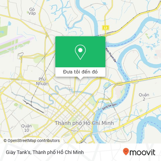 Bản đồ Giày Tank's, 280 ĐƯỜNG Bùi Hữu Nghĩa Quận Bình Thạnh, Thành Phố Hồ Chí Minh