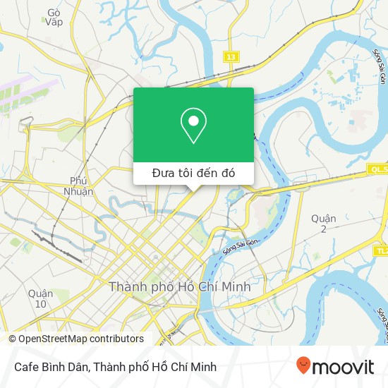 Bản đồ Cafe Bình Dân, 186 ĐƯỜNG Điện Biên Phủ Quận Bình Thạnh, Thành Phố Hồ Chí Minh