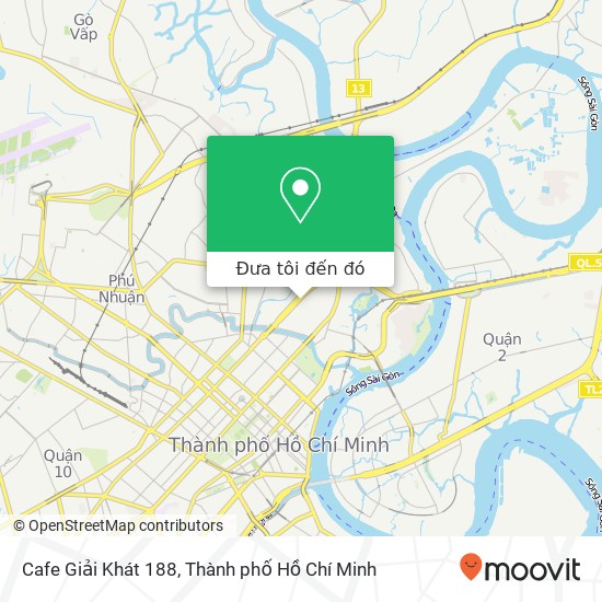 Bản đồ Cafe Giải Khát 188, 188 ĐƯỜNG Điện Biên Phủ Quận Bình Thạnh, Thành Phố Hồ Chí Minh