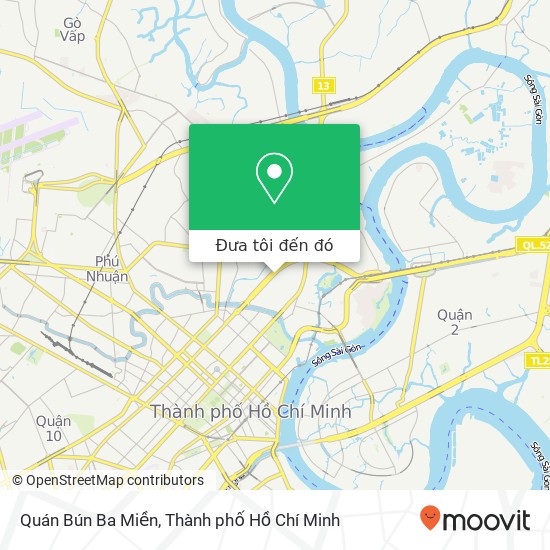 Bản đồ Quán Bún Ba Miền, 234 ĐƯỜNG Điện Biên Phủ Quận Bình Thạnh, Thành Phố Hồ Chí Minh