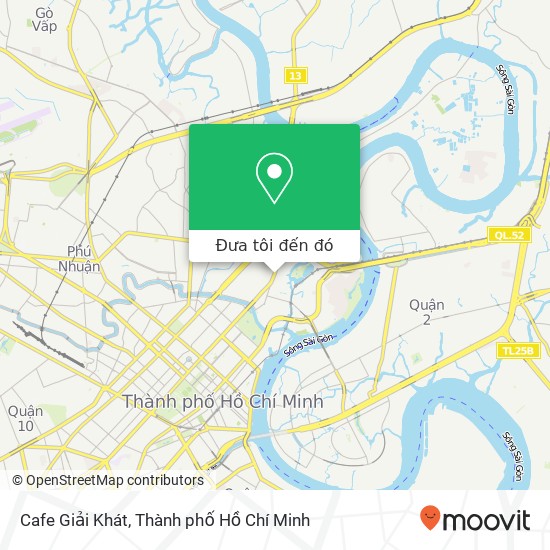 Bản đồ Cafe Giải Khát, 158 ĐƯỜNG Xô Viết Nghệ Tĩnh Quận Bình Thạnh, Thành Phố Hồ Chí Minh