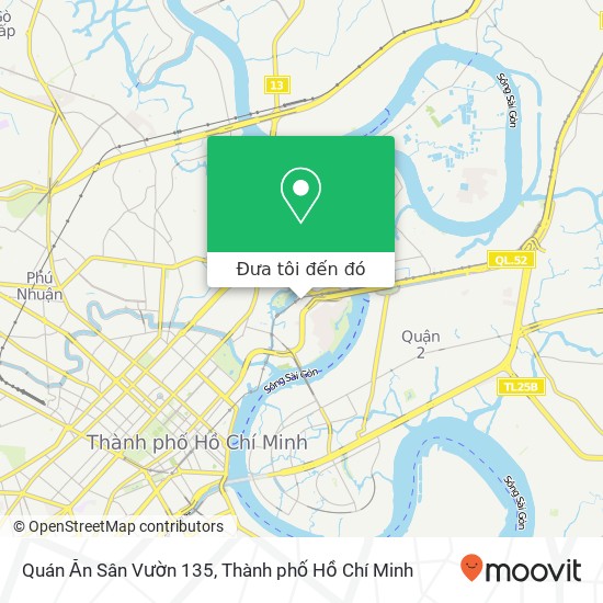 Bản đồ Quán Ăn Sân Vườn 135, ĐƯỜNG D1 Quận Bình Thạnh, Thành Phố Hồ Chí Minh