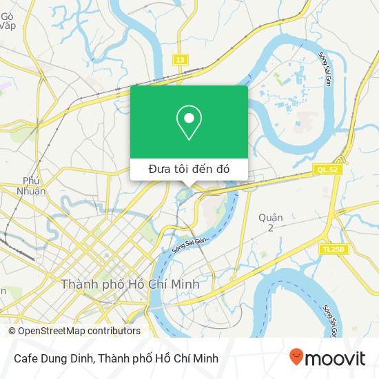 Bản đồ Cafe Dung Dinh, Quận Bình Thạnh, Thành Phố Hồ Chí Minh