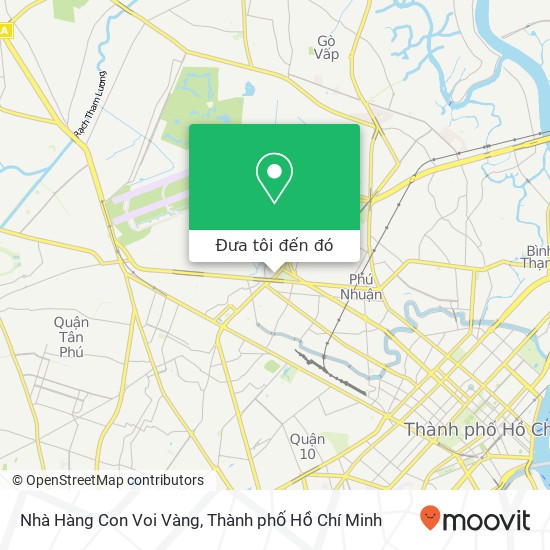 Bản đồ Nhà Hàng Con Voi Vàng, Quận Tân Bình, Thành Phố Hồ Chí Minh