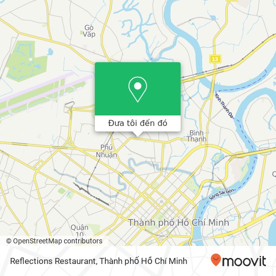 Bản đồ Reflections Restaurant, 1 ĐƯỜNG Lam Sơn Quận Phú Nhuận, Thành Phố Hồ Chí Minh