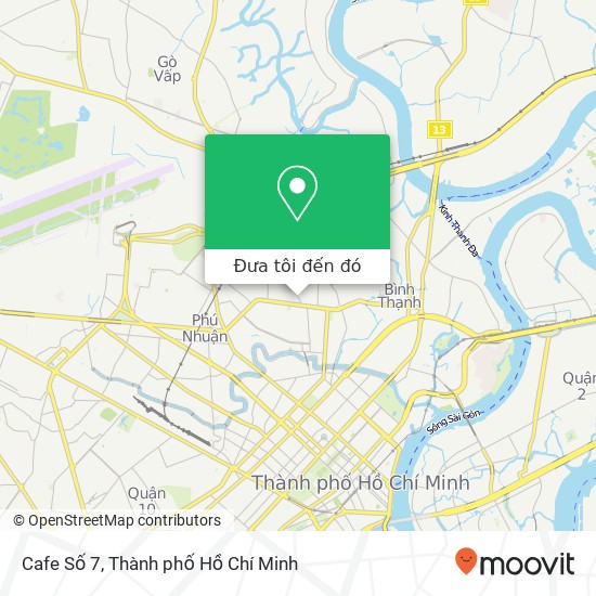 Bản đồ Cafe Số 7, ĐƯỜNG Hoàng Hoa Thám Quận Bình Thạnh, Thành Phố Hồ Chí Minh