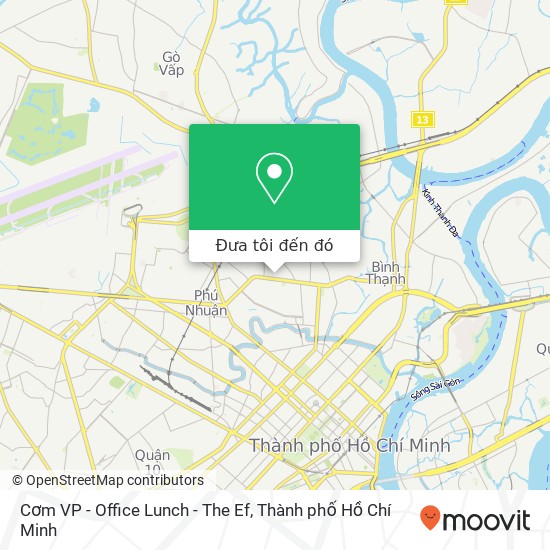 Bản đồ Cơm VP - Office Lunch - The Ef, HẺM 9 Nguyễn Huy Tưởng Quận Bình Thạnh, Thành Phố Hồ Chí Minh
