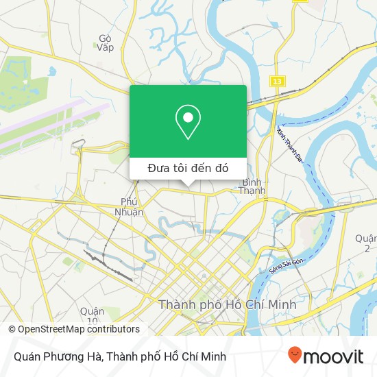 Bản đồ Quán Phương Hà, ĐƯỜNG Hoàng Hoa Thám Quận Bình Thạnh, Thành Phố Hồ Chí Minh