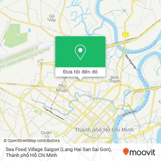 Bản đồ Sea Food Village Saigon (Lang Hai San Sai Gon), 1 ĐƯỜNG Lam Sơn Quận Phú Nhuận, Thành Phố Hồ Chí Minh
