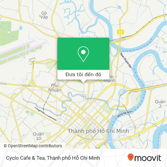 Bản đồ Cyclo Cafe & Tea, ĐƯỜNG Vạn Kiếp Quận Bình Thạnh, Thành Phố Hồ Chí Minh
