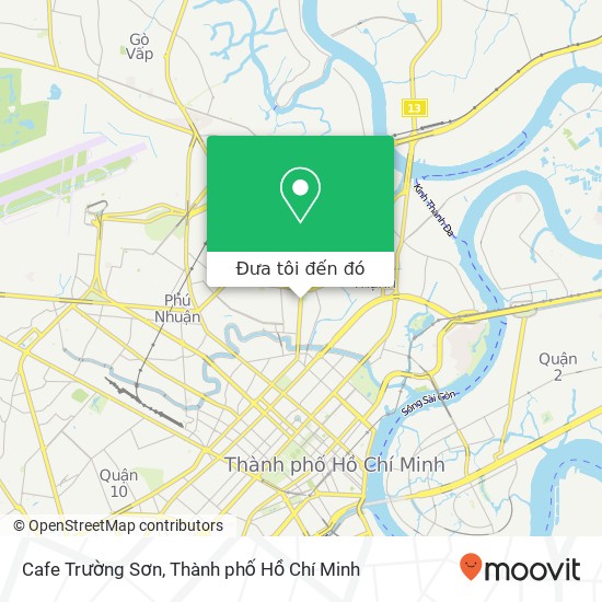Bản đồ Cafe Trường Sơn, ĐƯỜNG Đinh Tiên Hoàng Quận Bình Thạnh, Thành Phố Hồ Chí Minh