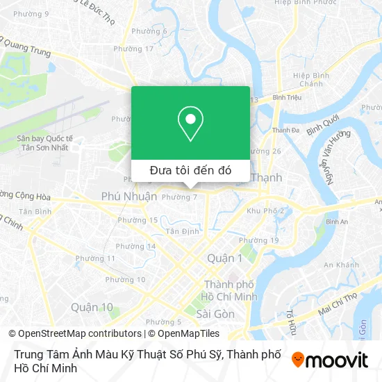 Bản đồ Trung Tâm Ảnh Màu Kỹ Thuật Số Phú Sỹ
