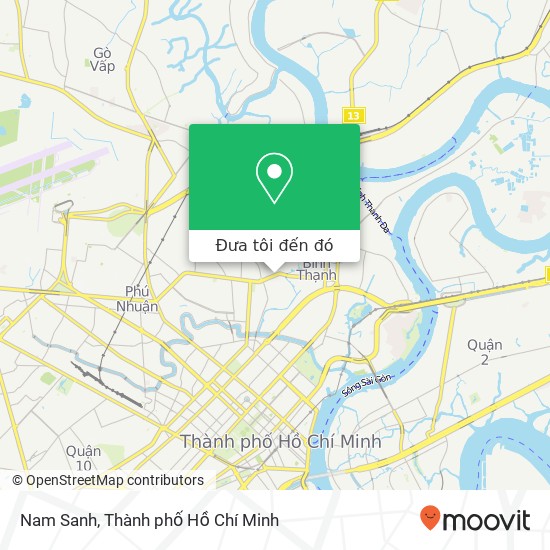Bản đồ Nam Sanh, ĐƯỜNG Bạch Đằng Quận Bình Thạnh, Thành Phố Hồ Chí Minh