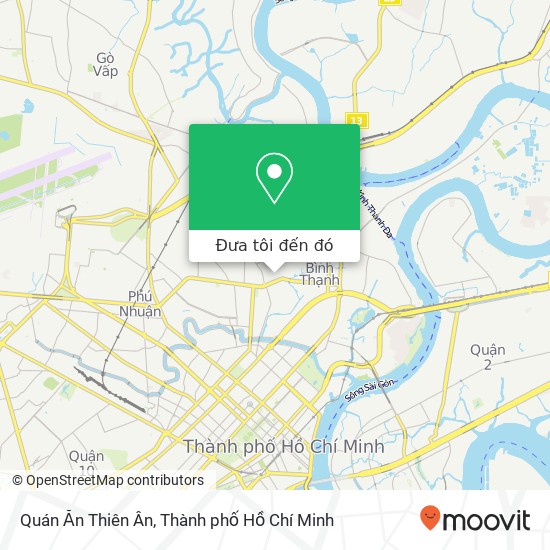Bản đồ Quán Ăn Thiên Ân, ĐƯỜNG Huỳnh Đình Hai Quận Bình Thạnh, Thành Phố Hồ Chí Minh