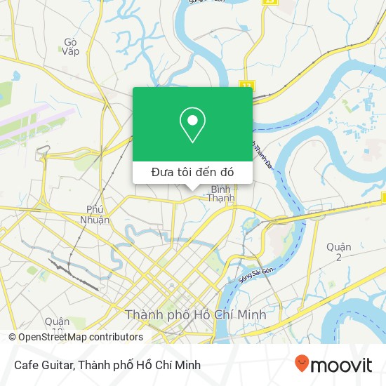 Bản đồ Cafe Guitar, ĐƯỜNG Huỳnh Đình Hai Quận Bình Thạnh, Thành Phố Hồ Chí Minh