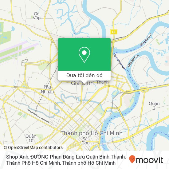 Bản đồ Shop Anh, ĐƯỜNG Phan Đăng Lưu Quận Bình Thạnh, Thành Phố Hồ Chí Minh