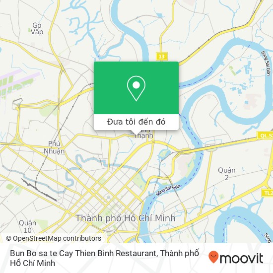 Bản đồ Bun Bo sa te Cay Thien Binh Restaurant, 216 ĐƯỜNG Bạch Đằng Quận Bình Thạnh, Thành Phố Hồ Chí Minh