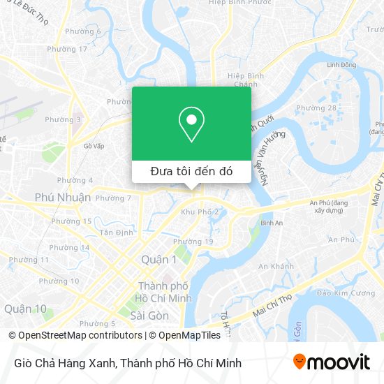Bản đồ Giò Chả Hàng Xanh