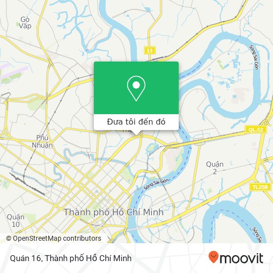Bản đồ Quán 16, ĐƯỜNG Điện Biên Phủ Quận Bình Thạnh, Thành Phố Hồ Chí Minh