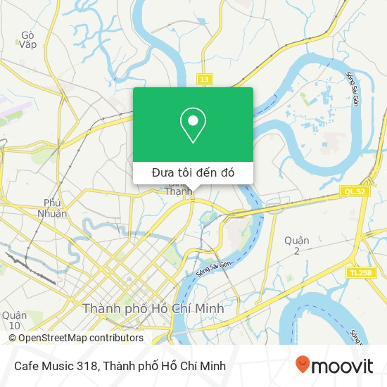 Bản đồ Cafe Music 318, 318 ĐƯỜNG Xô Viết Nghệ Tĩnh Quận Bình Thạnh, Thành Phố Hồ Chí Minh