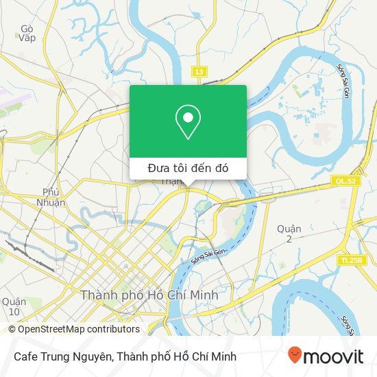 Bản đồ Cafe Trung Nguyên, Quận Bình Thạnh, Thành Phố Hồ Chí Minh