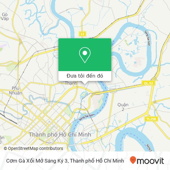 Bản đồ Cơm Gà Xối Mở Sáng Ký 3, ĐƯỜNG Nguyễn Gia Trí Quận Bình Thạnh, Thành Phố Hồ Chí Minh