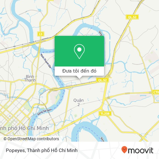 Bản đồ Popeyes, 20 ĐƯỜNG Thảo Điền Quận 2, Thành Phố Hồ Chí Minh