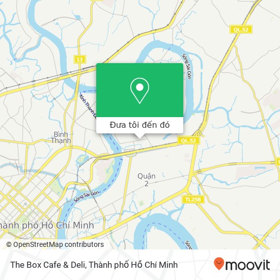Bản đồ The Box Cafe & Deli, 77 ĐƯỜNG Xuân Thủy Quận 2, Thành Phố Hồ Chí Minh
