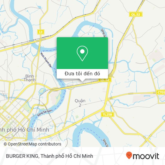 Bản đồ BURGER KING, 11 ĐƯỜNG Thảo Điền Quận 2, Thành Phố Hồ Chí Minh