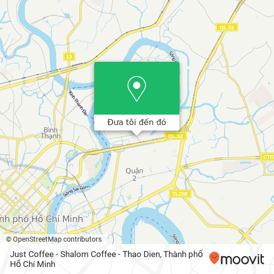 Bản đồ Just Coffee - Shalom Coffee - Thao Dien, ĐƯỜNG Thảo Điền Quận 2, Thành Phố Hồ Chí Minh