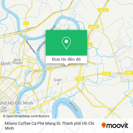 Bản đồ Milano Coffee Cà Phê Mang Đi