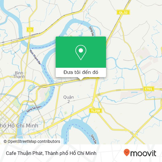 Bản đồ Cafe Thuận Phát, ĐƯỜNG Nguyễn Hoàng Quận 2, Thành Phố Hồ Chí Minh