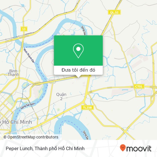 Bản đồ Peper Lunch, Quận 2, Thành Phố Hồ Chí Minh