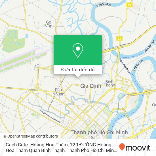 Bản đồ Gạch Cafe- Hoàng Hoa Thám, 120 ĐƯỜNG Hoàng Hoa Thám Quận Bình Thạnh, Thành Phố Hồ Chí Minh