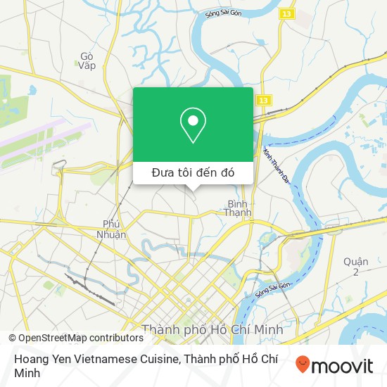 Bản đồ Hoang Yen Vietnamese Cuisine, 1 ĐƯỜNG Ngô Đức Kế Quận Bình Thạnh, Thành Phố Hồ Chí Minh