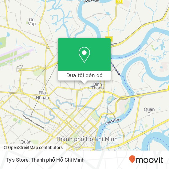 Bản đồ Ty's Store, Quận Bình Thạnh, Thành Phố Hồ Chí Minh