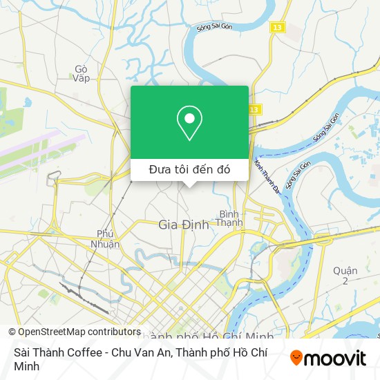 Bản đồ Sài Thành Coffee - Chu Van An