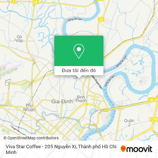 Bản đồ Viva Star Coffee - 205 Nguyễn Xí