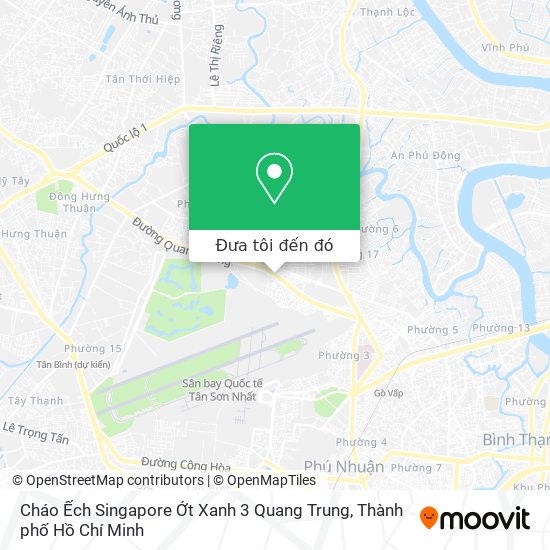 Bản đồ Cháo Ếch Singapore Ớt Xanh 3 Quang Trung