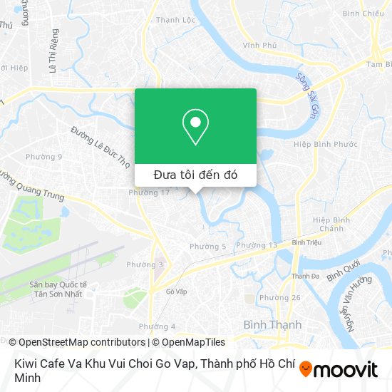 Bản đồ Kiwi Cafe Va Khu Vui Choi Go Vap