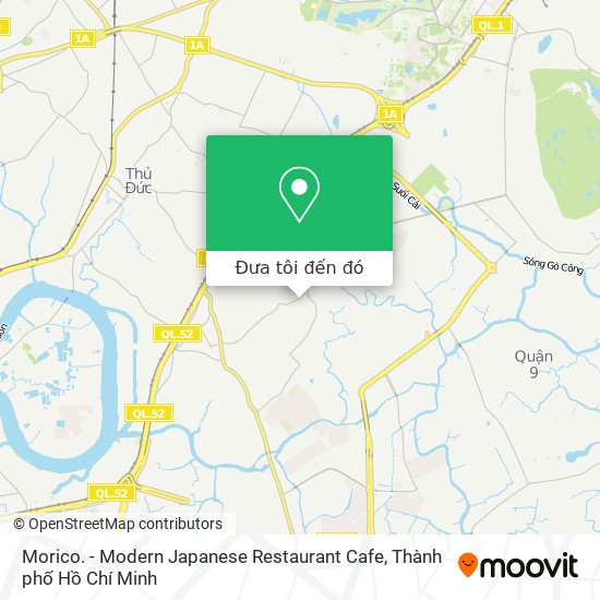 Bản đồ Morico. - Modern Japanese Restaurant Cafe