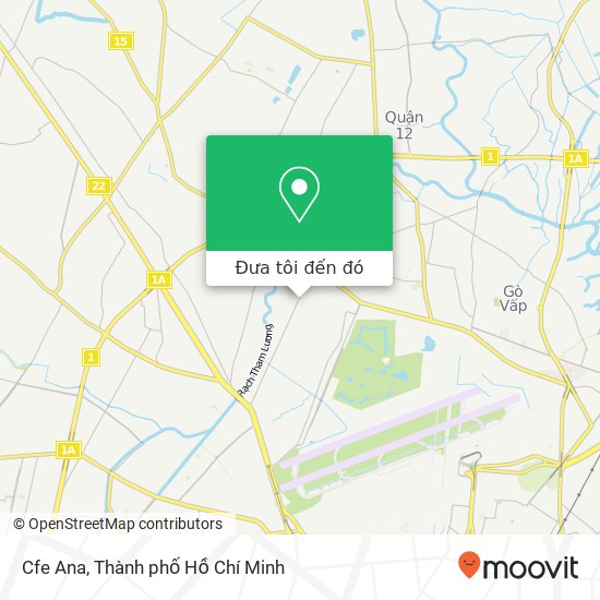 Bản đồ Cfe Ana, HẺM 336 Phan Huy Ích Quận Gò Vấp, Thành Phố Hồ Chí Minh