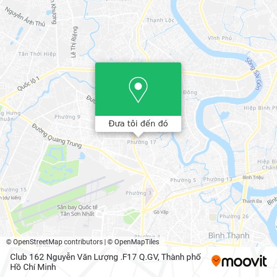 Bản đồ Club 162 Nguyễn Văn Lượng .F17 Q.GV
