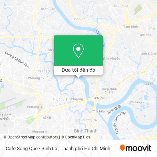 Bản đồ Cafe Sông Quê - Bình Lợi