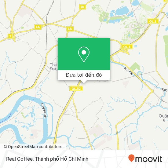 Bản đồ Real Coffee, 73 ĐƯỜNG Quang Trung Quận 9, Thành Phố Hồ Chí Minh