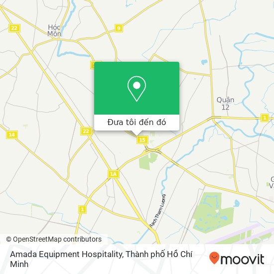 Bản đồ Amada Equipment Hospitality, ĐƯỜNG Đông Bắc Quận 12, Thành Phố Hồ Chí Minh