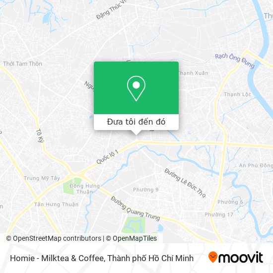 Bản đồ Homie - Milktea & Coffee